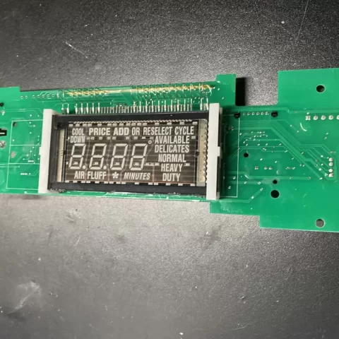 Whirlpool W10852653 Washer Control Board LCD Display Interface