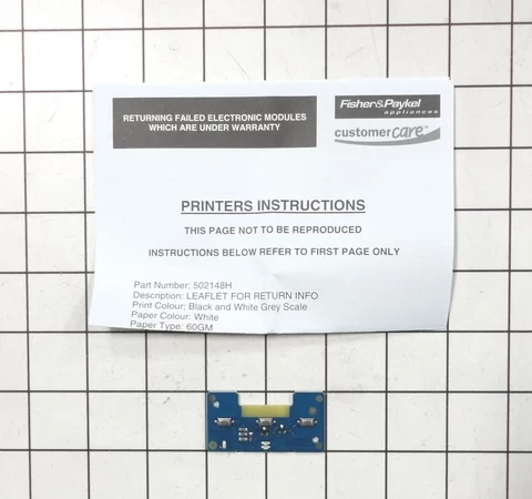 528762P Fisher & Paykel Dishwasher Designer Bdg Pcb Assembly Rohs Svc
